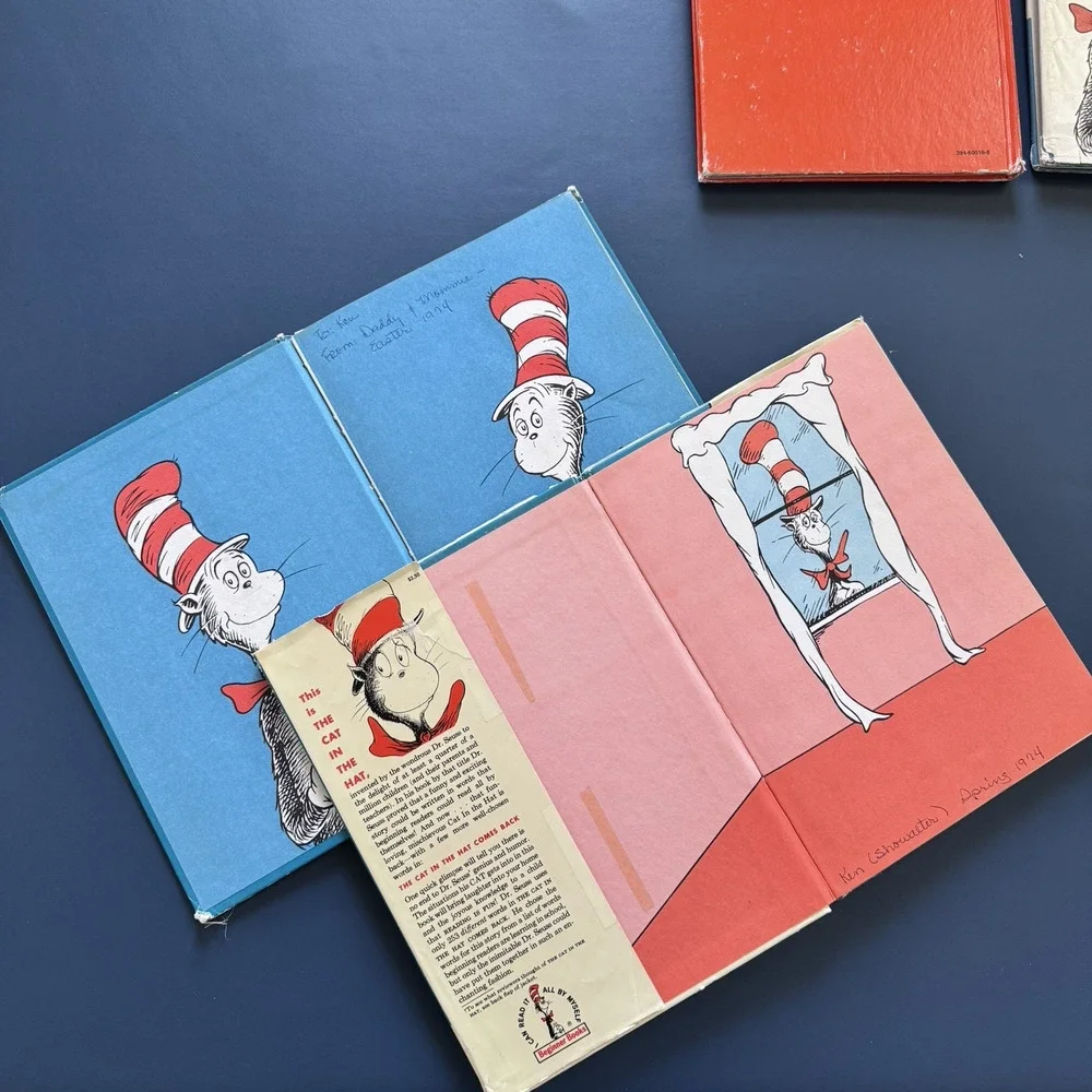 Dr Seuss The Cat in the Hat 1957 B-1 1st Edition Comes Back B-2 1958 Lot of 9